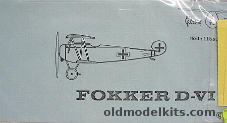 Classic Plane 1/72 Fokker D-VI plastic model kit